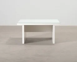 Soffbord 90 x 90 cm vit