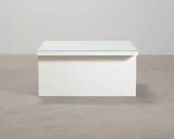 Soffbord 90 x 90 cm vit