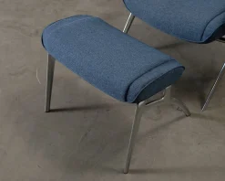 Stressless James fåtölj med fotpall blå