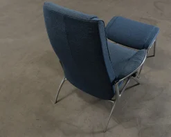Stressless James fåtölj med fotpall blå