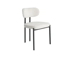 Teffen matstol vit, set om 2