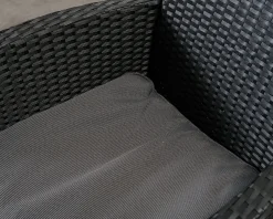 Thor trädgårdsstol svart, set om 3