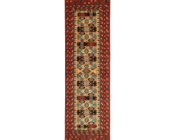 Torkaman Fine orientalisk matta 86 x 296 cm