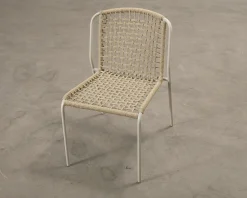 Trädgårdsstol beige, set om 4