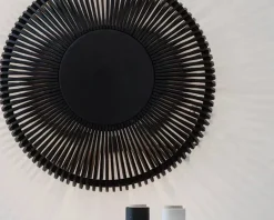 Umage Clava Up Wood Large vägglampa svart ek