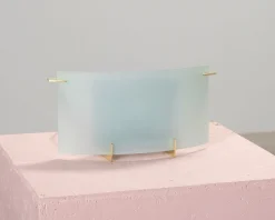 Vägglampa glas / guld