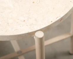 Vind Sandhamn soffbord ø 40 cm beige
