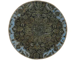 Vintage Kerman orientalisk matta ø 100 cm