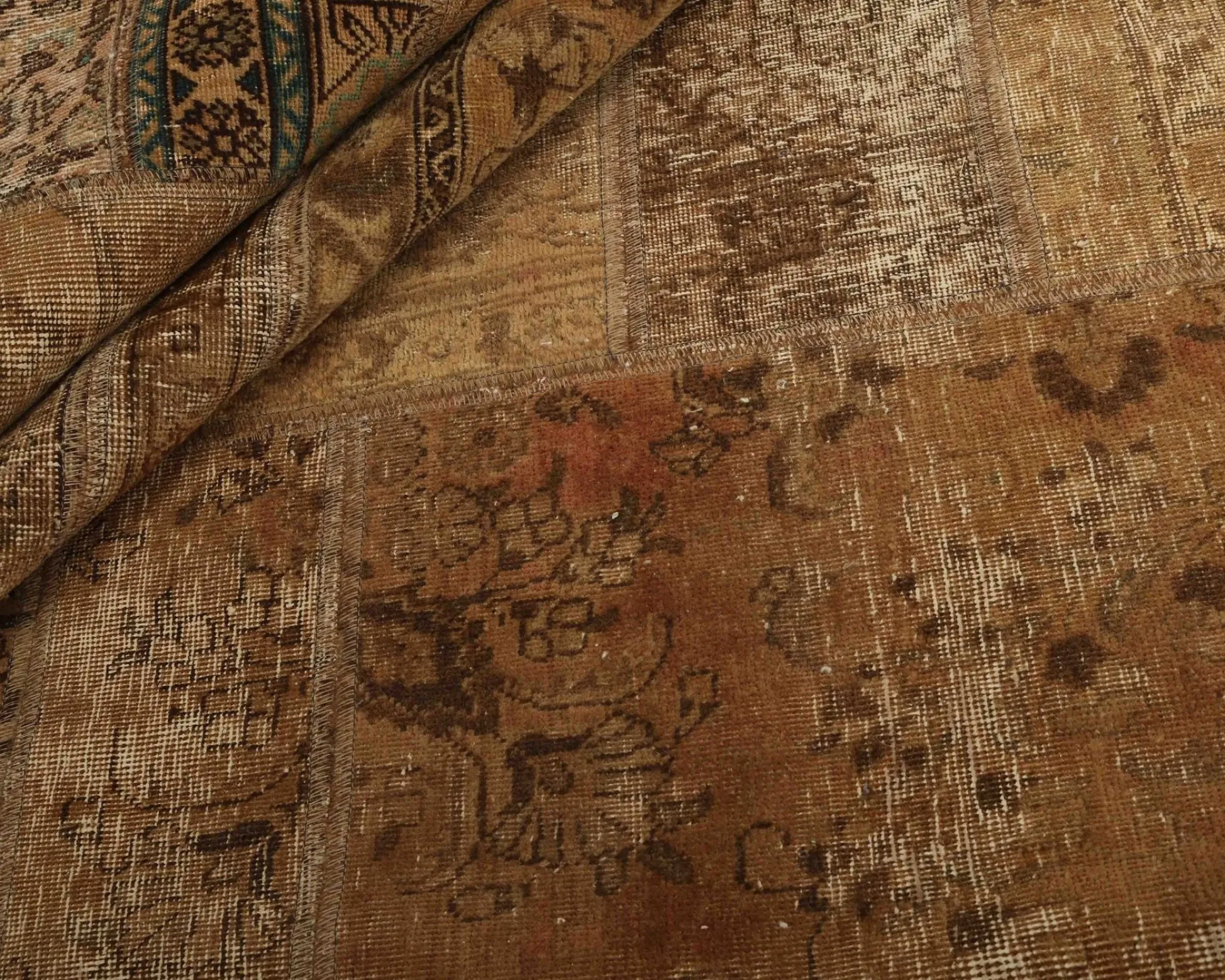 Vintage Patchwork orientalisk matta 308 x 404 cm