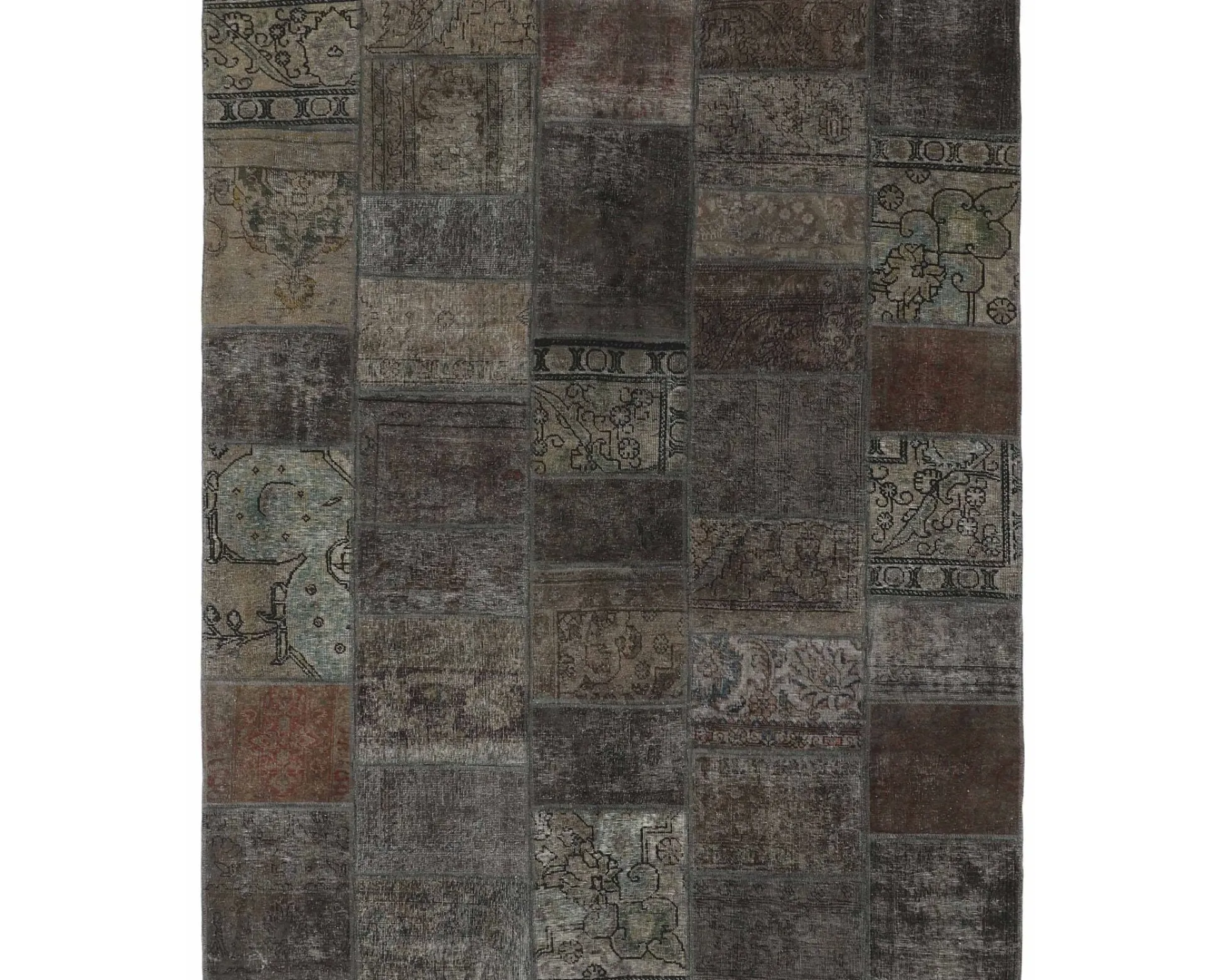 Vintage Patchwork orientalisk matta 206 x 258 cm
