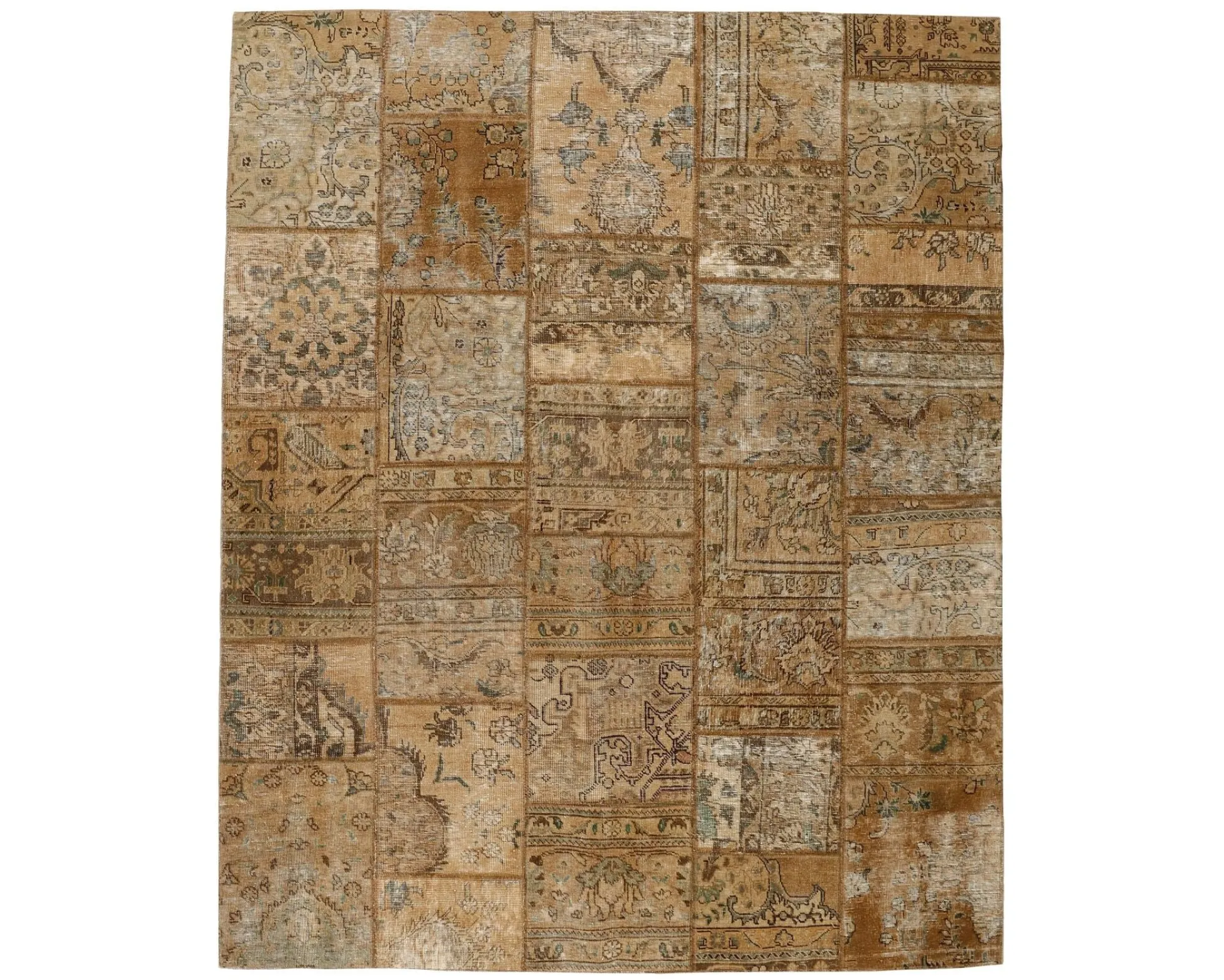 Vintage Patchwork orientalisk matta 205 x 252 cm
