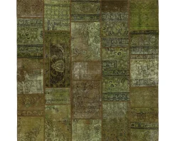 Vintage Patchwork orientalisk matta 203 x 202 cm
