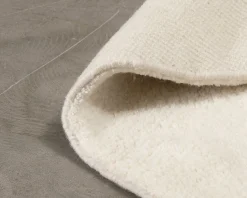 Woven Works Arc ullmatta ø 160 cm vit / beige