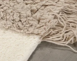 Woven Works Arc ullmatta ø 160 cm vit / beige
