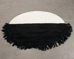 Woven Works Arc ullmatta ø 200 cm vit / svart