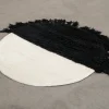 Woven Works Arc ullmatta ø 120 cm vit / svart