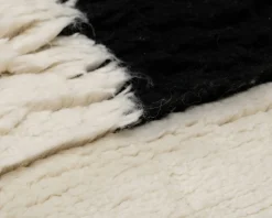 Woven Works Arc ullmatta 160 cm vit / svart