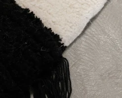 Woven Works Arc ullmatta ø 200 cm vit / svart