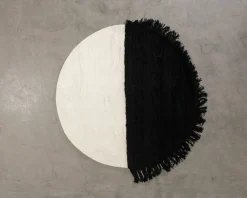 Woven Works Arc ullmatta ø 200 cm vit / svart