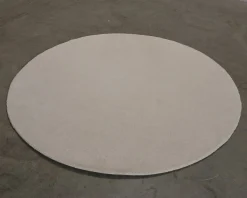 Woven Works Canvas ullmatta ø 200 cm vit